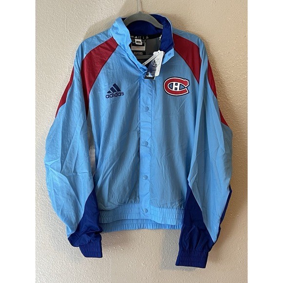 Men's XL NWT Montreal Canadiens Adidas Manteau Reverse‎ Retro 2.0 Vintage Jacket